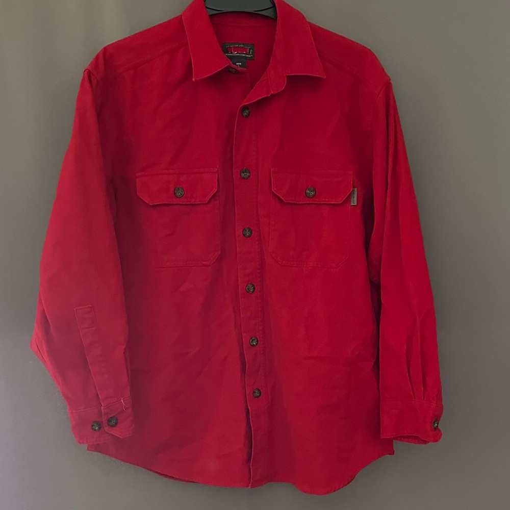 Woolrich Red Button-Up Flannel